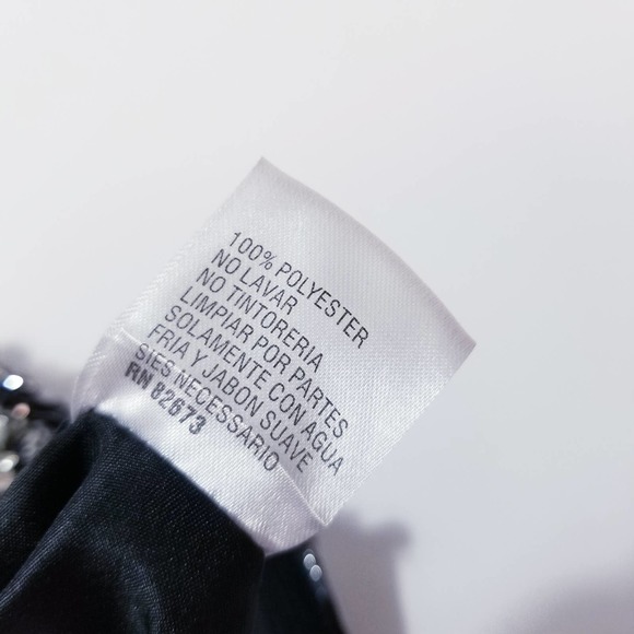 Cameron Blake Metallic Floral Rhinestones Formal Long Dress - Picture 12 of 15